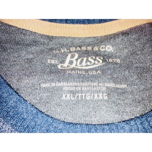 G.H.Bass & Co SweatShirt Mens XXL Dk Gray Long Sleeve Pullover Crew Neck -AA0025 - Picture 8 of 9